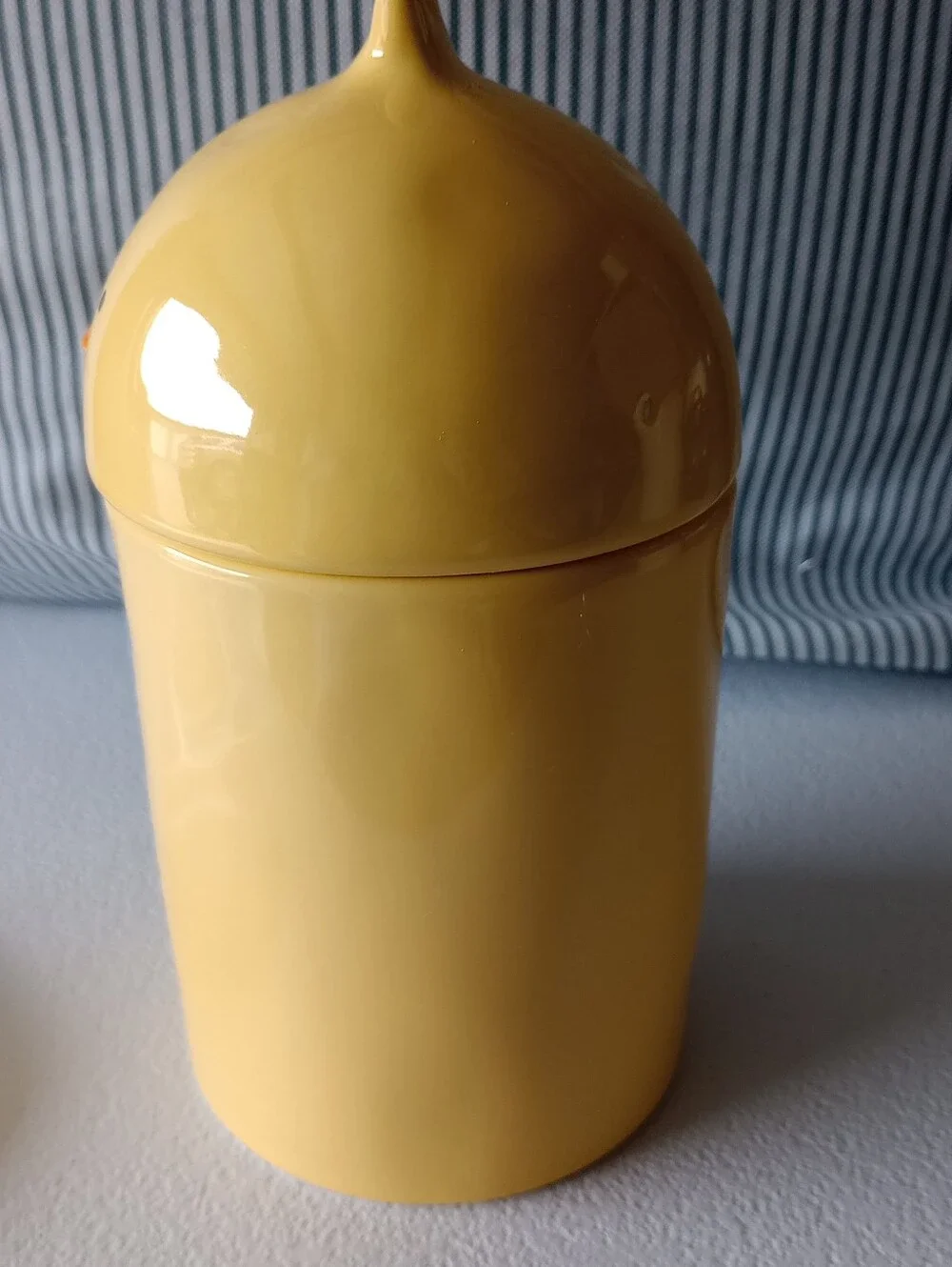 NIB Rae Dunn Yellow Ceramic Cotton 